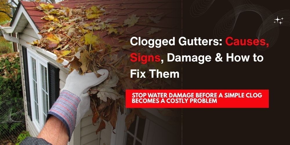Clogged Gutters: Causes, Damage & How to Fix Them